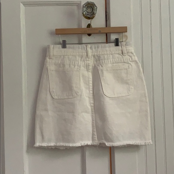 White Denim Skirt - Picture 2 of 5